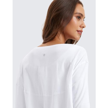 CRZ YOGA Long Sleeve Workout Shirt for Women - Comfortable & Stylish