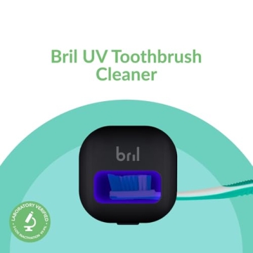 Bril UV-C Toothbrush Cleaner, Portable Multi-Pack for All Sizes