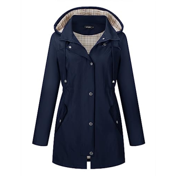 LOMON Women Rain Jacket Lightweight & Stylish Waterproof