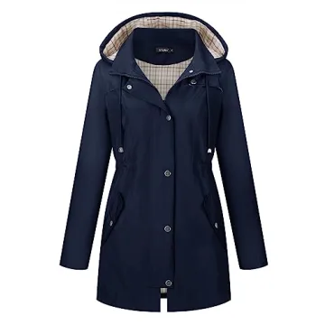 LOMON Women Rain Jacket Lightweight & Stylish Waterproof