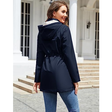 LOMON Women Rain Jacket Lightweight & Stylish Waterproof