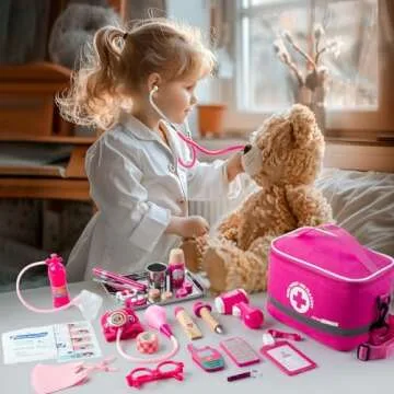 34 Pcs Kids Doctor Kit - Realistic Medical Play Set for Toddlers