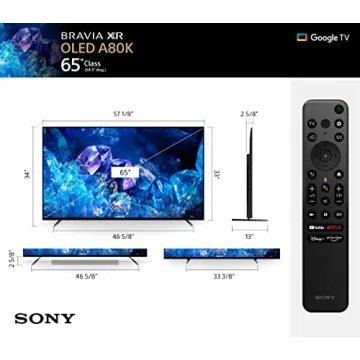 Sony 65 inch BRAVIA XR A80K: 4K OLED Smart TV