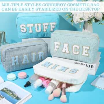 Stylish Pinkunn Makeup Bags - Perfect for Travel and Gifts