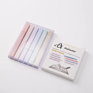 Alohaster Aesthetic Highlighters Soft Pastel Colors Bundle