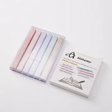 Alohaster Aesthetic Highlighters Soft Pastel Colors Bundle