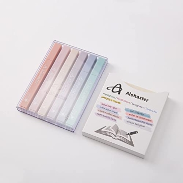 Alohaster Aesthetic Highlighters Soft Pastel Colors Bundle