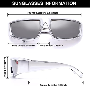 Trendy GUVIVI Wrap Around Sunglasses for Daily Use