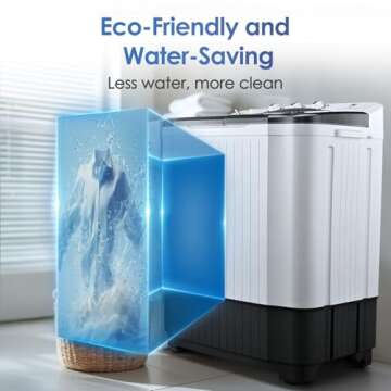 Anypro Portable Washing Machine & Dryer Combo for Home