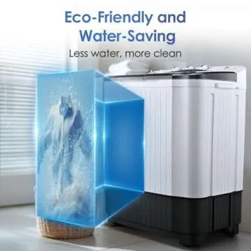 Anypro Portable Washing Machine & Dryer Combo for Home