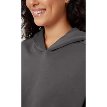 ODODOS Women's Modal Soft Oversized Hoodies Long Sleeve Hooded Sweatshirts Pullover Top with Kangaroo Pocket, Charcoal, Large