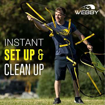 Webby Agility Trainer - Circular Speed Ladder for Training