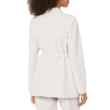 The Drop Women's Ren Wrap Belted Blazer in Lilac Marble