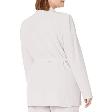 The Drop Women's Ren Wrap Belted Blazer in Lilac Marble