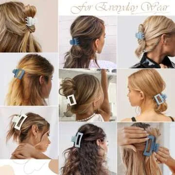 CHANDAT 3 Style Hair Clip Set - 9 pcs Stylish Hair Accessories