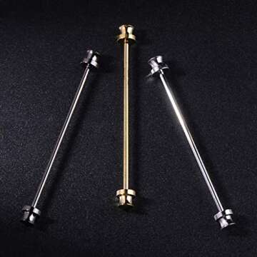 VIccoo Men Shirt Pins Tie Clip Collar Clasp Alloy Skinny Wedding Man Brooch Bar Fashion - Gold