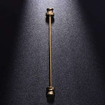 VIccoo Men Shirt Pins Tie Clip Collar Clasp Alloy Skinny Wedding Man Brooch Bar Fashion - Gold