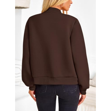 Trendy PRETTYGARDEN Women's Bomber Jackets with Pockets