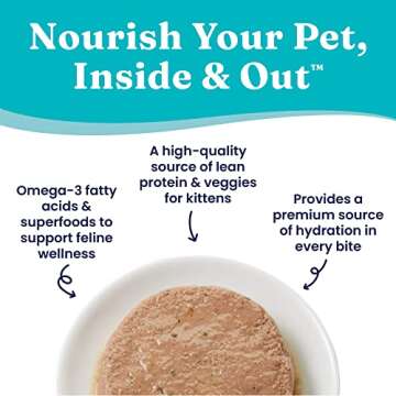 Solid Gold Flavorful Feast Wet Cat Food - Classic Pate - Real Chicken (for Kittens) - Canned Cat Food, 24 Pack