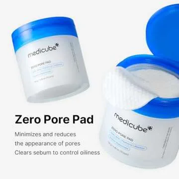 medicube Daily Toner Pads Tailored to Skin Condition: Zero Pore Pads 2.0 (2ea) and Zero Pore Pads Mild 2.0 (1ea)
