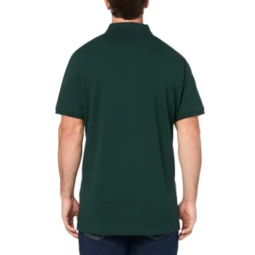 Brooks Brothers Men's Dark Green Cotton Pique Polo Shirt
