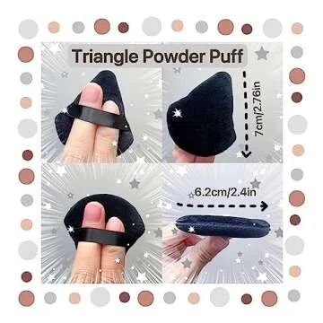 14 Triangle Powder Puffs for Flawless Makeup Application