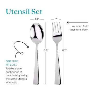 Durable Ahimsa Stainless Steel Kids Utensil Set