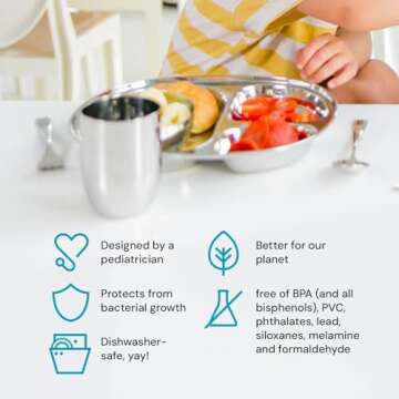 Durable Ahimsa Stainless Steel Kids Utensil Set