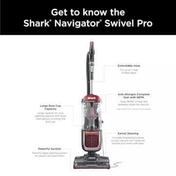 SHARK NV181 Navigator Vacuum with HEPA Filtration