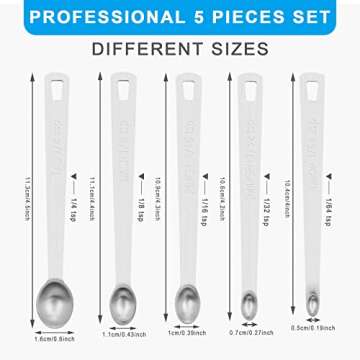Premium Mini Measuring Spoon Set – Stainless Steel for Precision Cooking