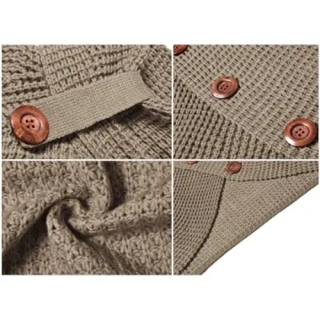 GRECERELLE Fall Turtleneck Chunky Sweater in Black