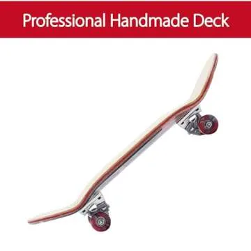 RACOFSB Pro Fingerboard 34mm Wooden Board Professional Finger Skateboard Trucks CNC Swirl Wheels (Death)