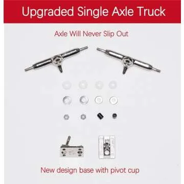 RACOFSB Pro Fingerboard 34mm Wooden Board Professional Finger Skateboard Trucks CNC Swirl Wheels (Death)