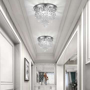 TISLYCO Mini Crystal Chandeliers for Elegant Living Spaces