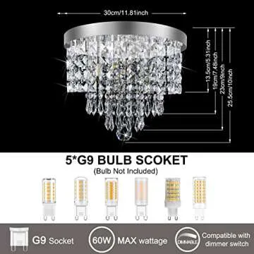 TISLYCO Mini Crystal Chandeliers for Elegant Living Spaces