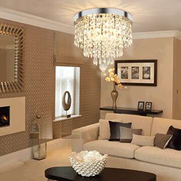 TISLYCO Mini Crystal Chandeliers for Elegant Living Spaces