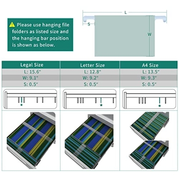 YITAHOME Stylish 3-Drawer Mobile File Cabinet for Home Office