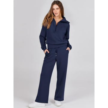 Trendy ANRABESS Women's 2 Piece Sweatsuit for Fall 2024