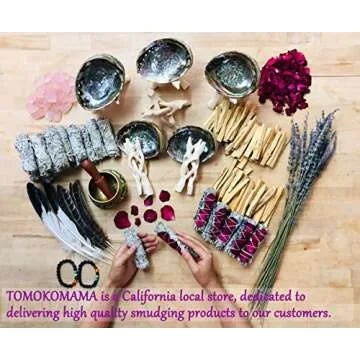 TOMOKO White Sage Smudge Product (Chakra Healing Kit), Healing, Purifying, Meditating, Incense & Cleansing!
