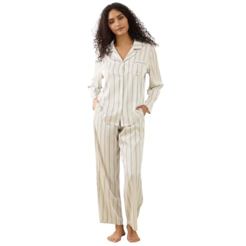 YiNi LuLu Women's Silk Satin Pajamas Set - Luxurious Comfort for Sleep