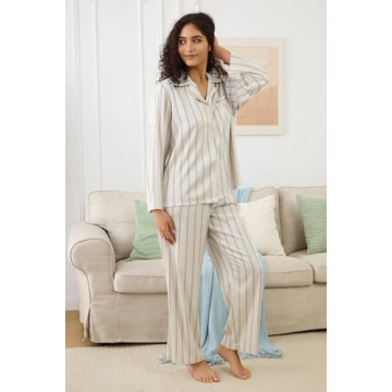 YiNi LuLu Women's Silk Satin Pajamas Set for Luxurious Sleep