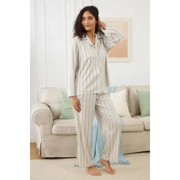 YiNi LuLu Women's Silk Satin Pajamas Set for Luxurious Sleep