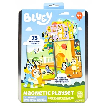 Exciting Bluey Magnetic Playset, Perfect for Ages 3-6, Ideal for Screen-Free Fun and Adventures!