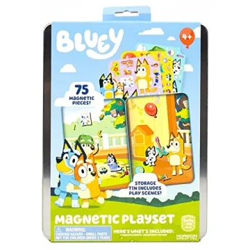 Exciting Bluey Magnetic Playset, Perfect for Ages 3-6, Ideal for Screen-Free Fun and Adventures!