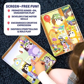 Bluey Magnetic Playset for Kids - Perfect for Travel & Fun