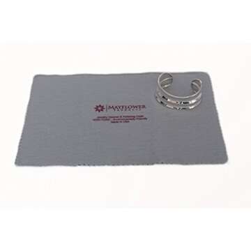 Pro Size Polishing Cleaning Cloth Pure Cotton Made in USA for Gold, Silver, and Platinum Jewelry, Eco Friendly Large Cleaner Cloth 11 x 14 in. Keeps Jewelry Clean and Shiny