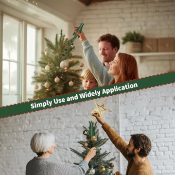 Universal Twist-On Christmas Tree Topper Holder for All Styles