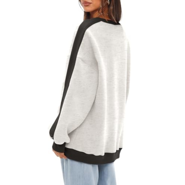 Beaully Women's Cozy Color Block Pullover Sweatshirt