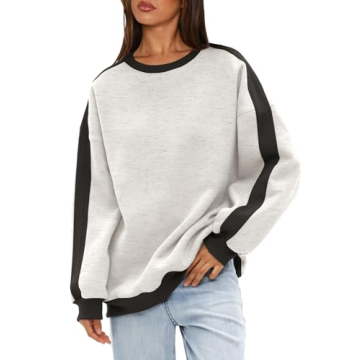 Beaully Women's Cozy Color Block Pullover Sweatshirt