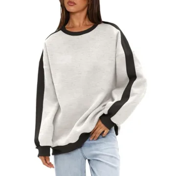 Beaully Women's Cozy Color Block Pullover Sweatshirt